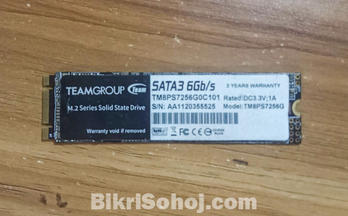 Team 239GB (256gb) M.2 Sata 6gb/s SSD